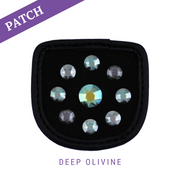 Deep Olivine Reithandschuh Patches