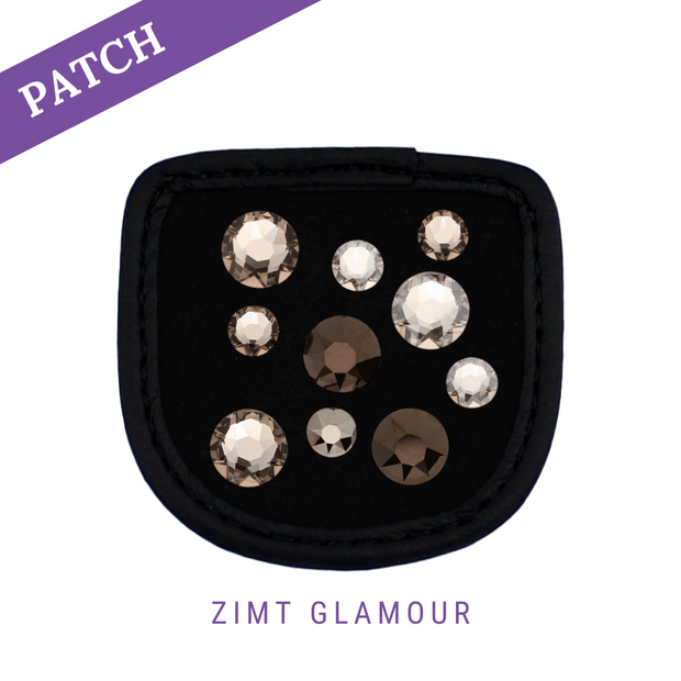 Zimt Glamour Reithandschuh Patches