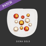 Siena Gold Reithandschuh Patch weiß