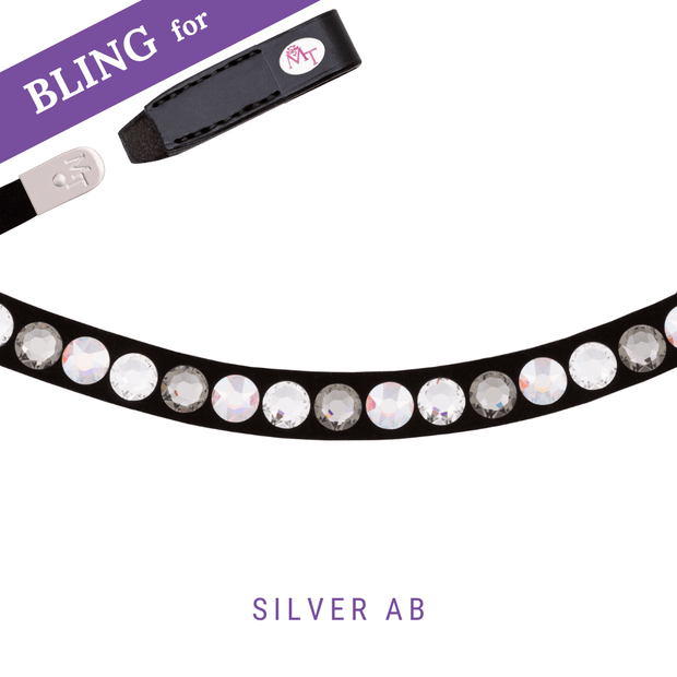 Silver AB Stirnband Bling Swing