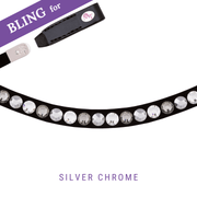 Silver Chrome Stirnband Bling Swing