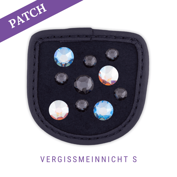 Vergissmeinnicht S by Coco Foxxteufelswild Reithandschuh Patch blau