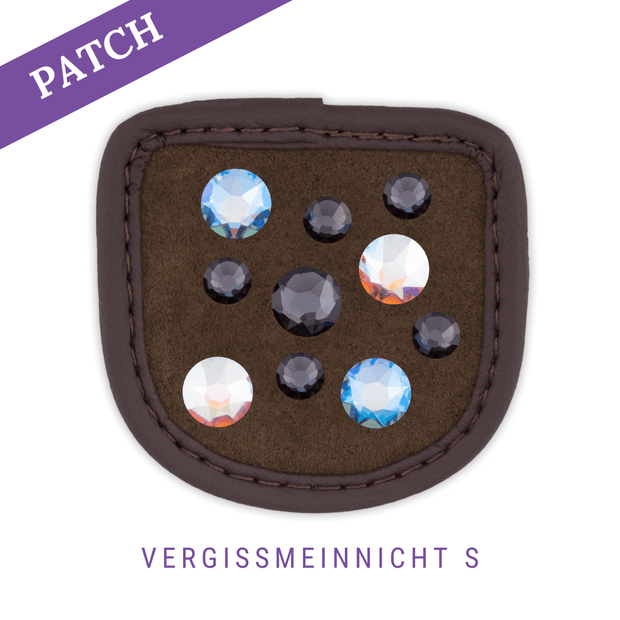 Vergissmeinnicht S by Coco Foxxteufelswild Reithandschuh Patch braun