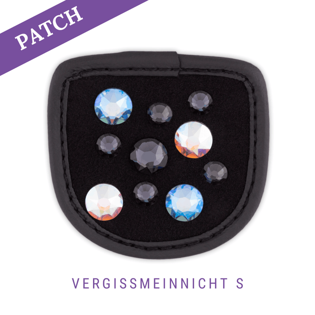 Vergissmeinnicht S by Coco Foxxteufelswild Reithandschuh Patch schwarz