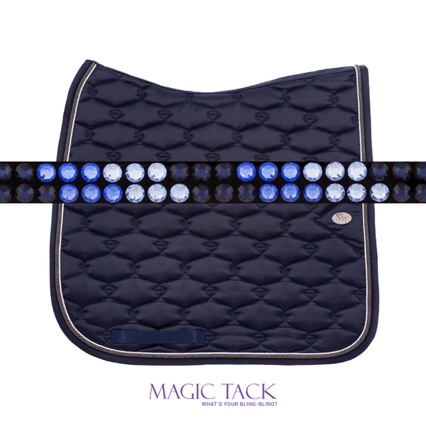 Wave Blue Stirnband Bling Classic