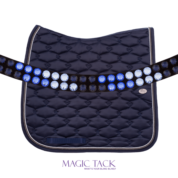 Wave Blue Stirnband Bling Swing