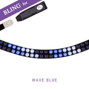 Wave Blue Stirnband Bling Swing