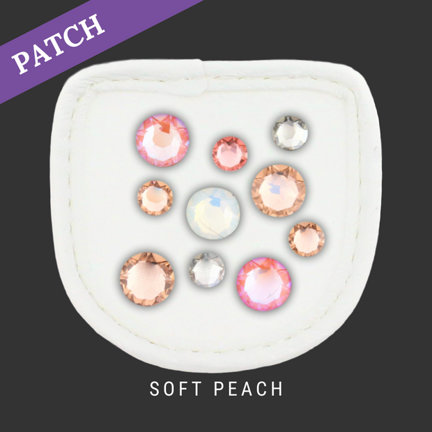 Soft Peach Reithandschuh Patches