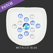 Metallic Blue by Clara Hegmann Patch weiß