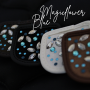 Magicflower Blue Reithandschuh Patches