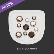 Zimt Glamour Reithandschuh Patches