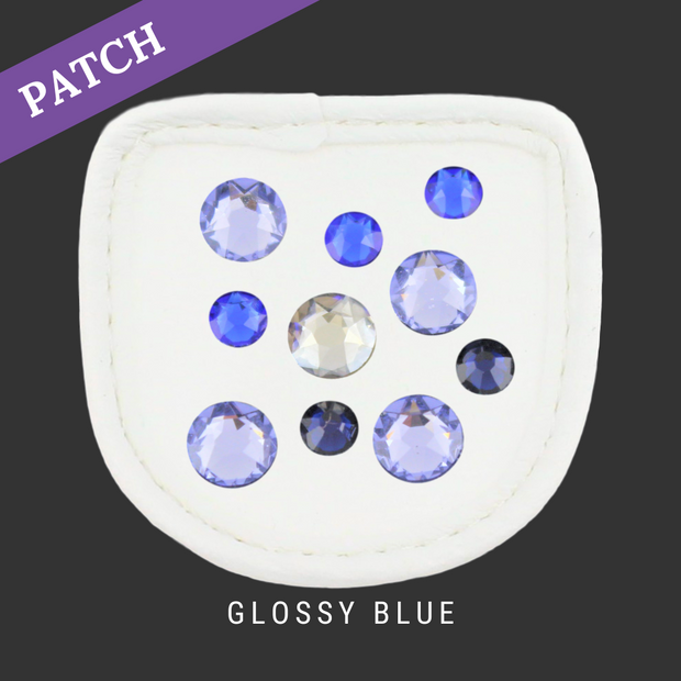 Glossy Blue by Clara Hegmann Patch weiß