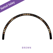 Brown Stübben Sattel Inlay